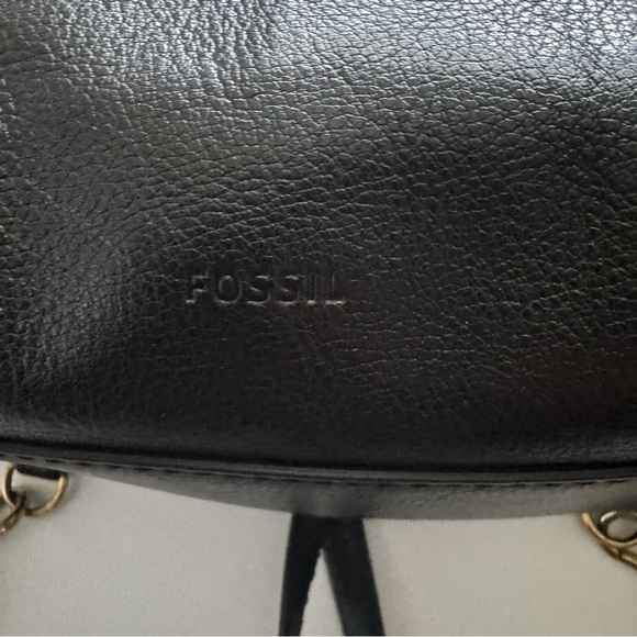 Fossil Camilla Convertible Black Leather Backpack main image 8